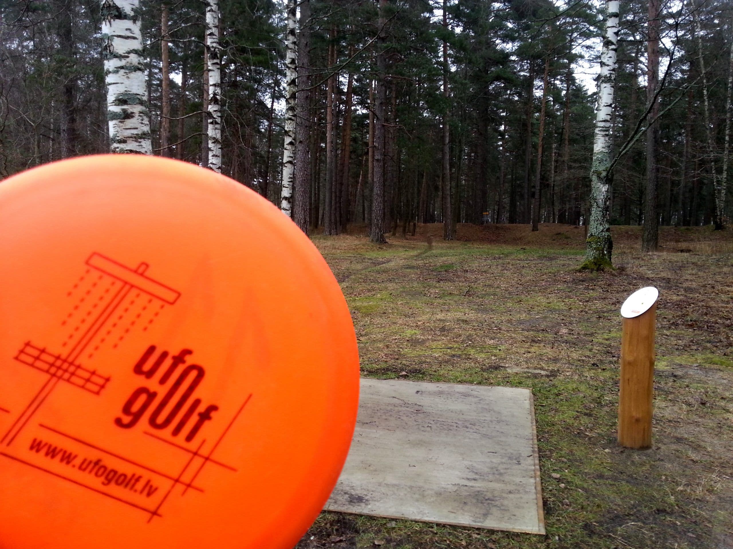 Disku golfs ziema atputa Mezaparka ufogolf 2014