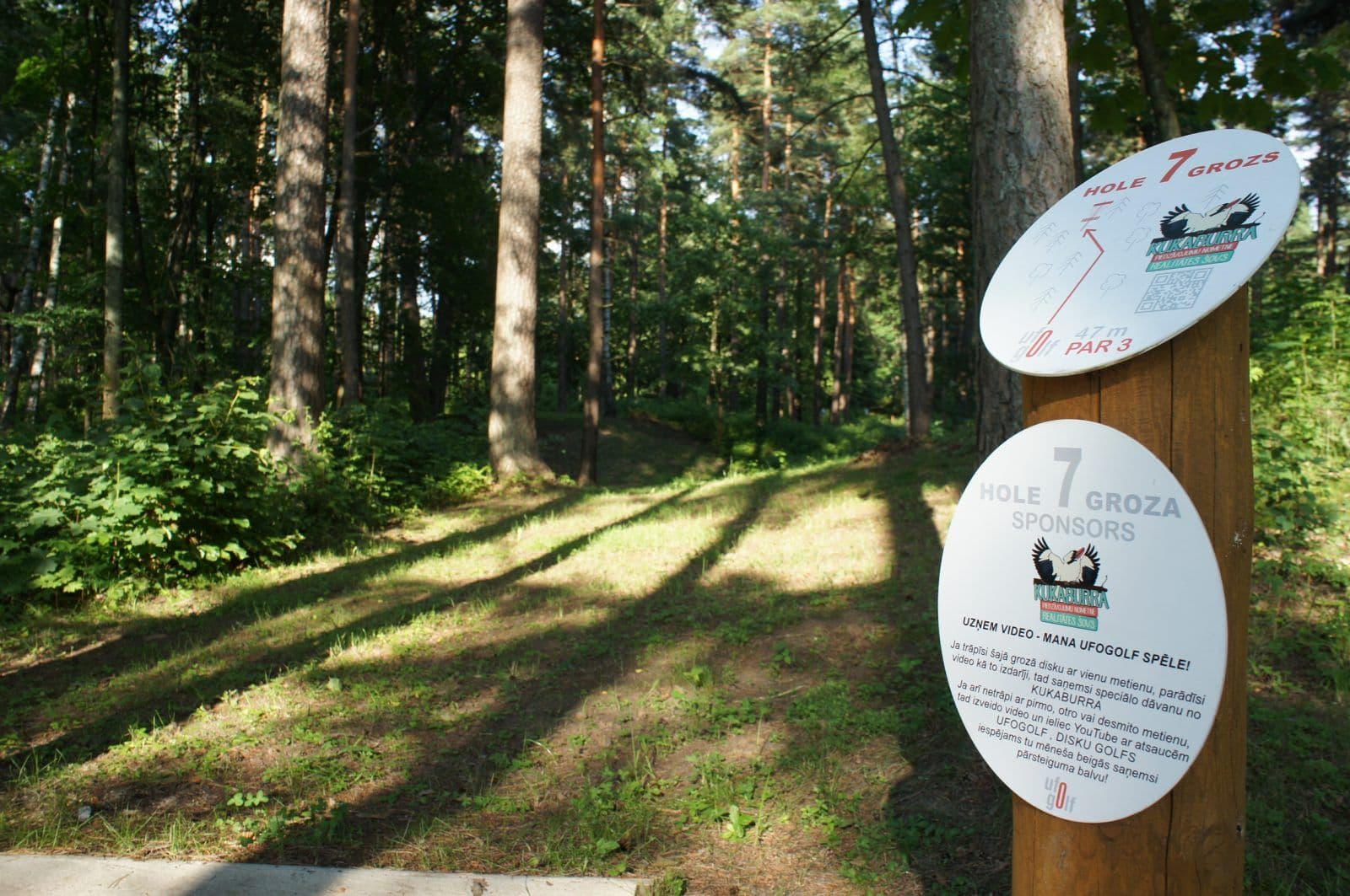 UFOGOLF disku golfa laukuma draugi un atbalstitaji Mezaparks Riga 2014