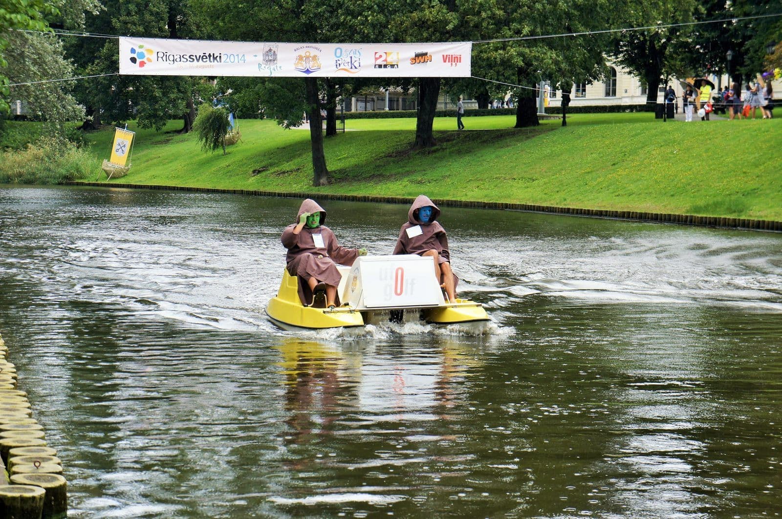 UFOGOLF rigas svetki disku golfs kanala regate 2014