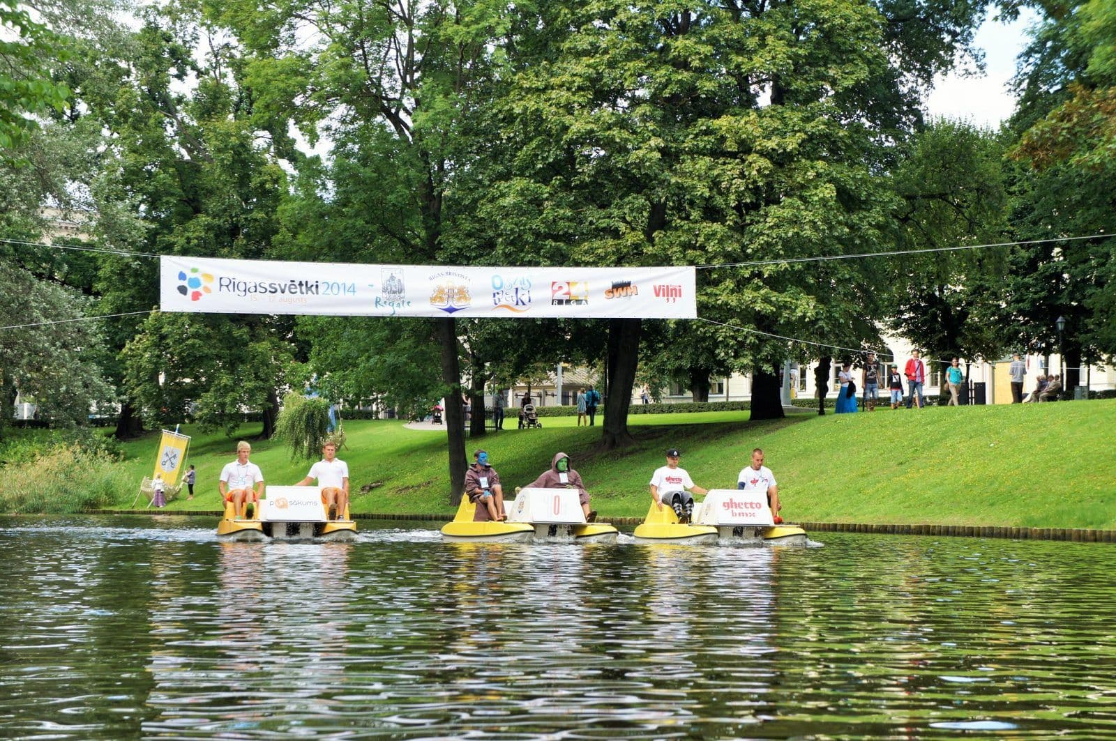 UFOGOLF rigas svetki disku golfs kanala regate 2014