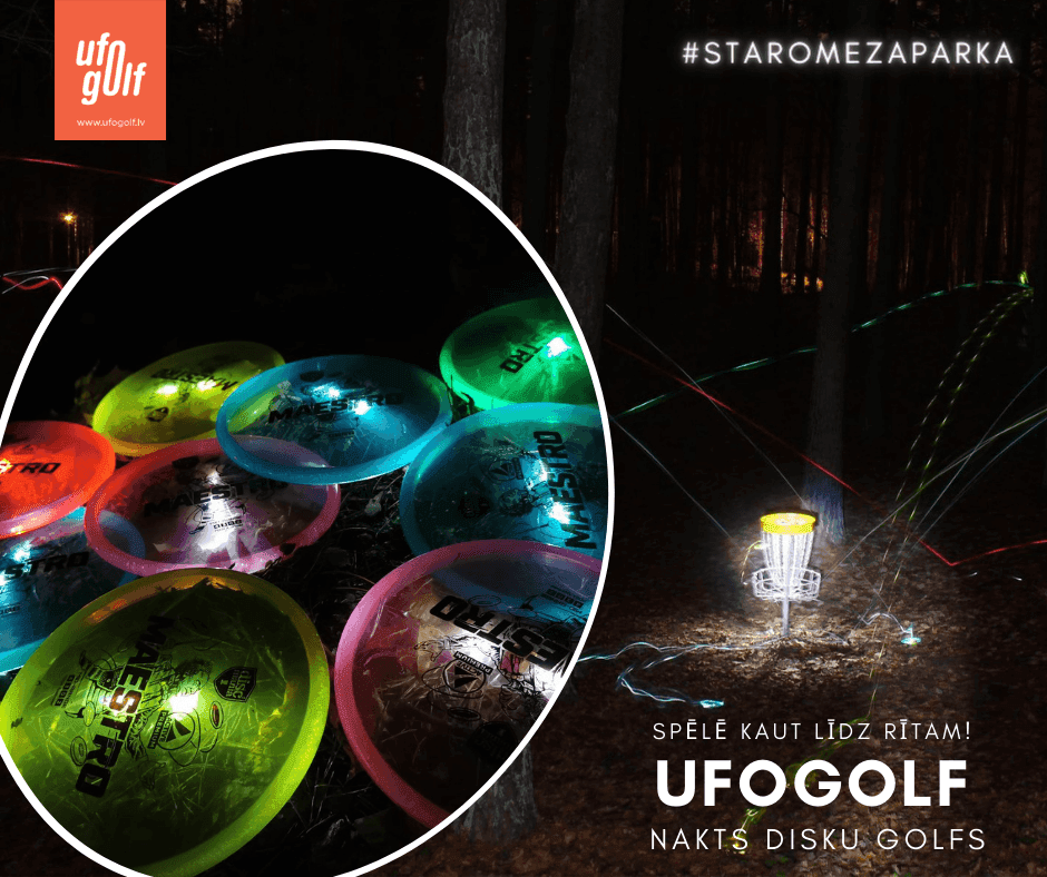 UFOGOLF nakts disku golfa trenins atputa 2020_2021